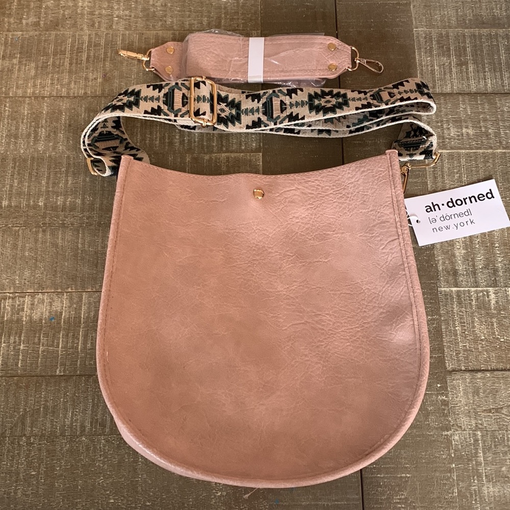 Ah-Dorned Blush Crossbody Bag